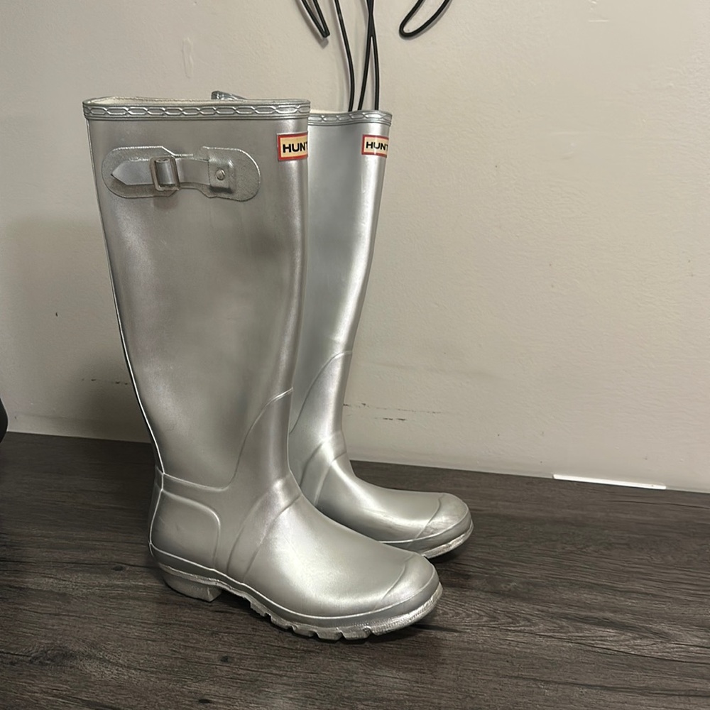 Silver Hunt Boots